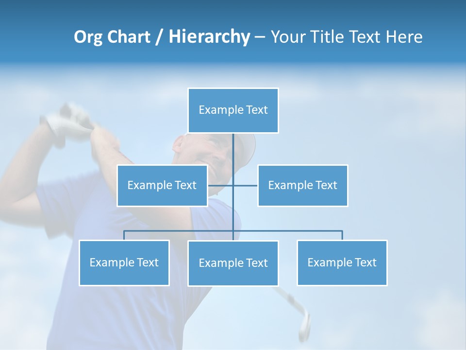 Sport Sky Golfer PowerPoint Template
