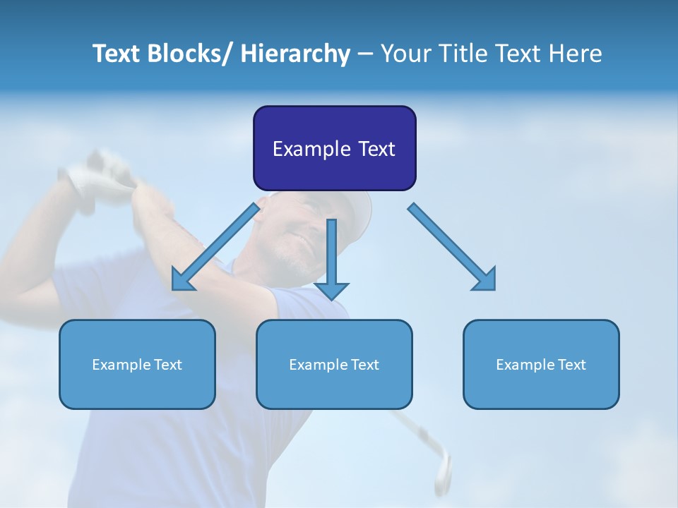 Sport Sky Golfer PowerPoint Template