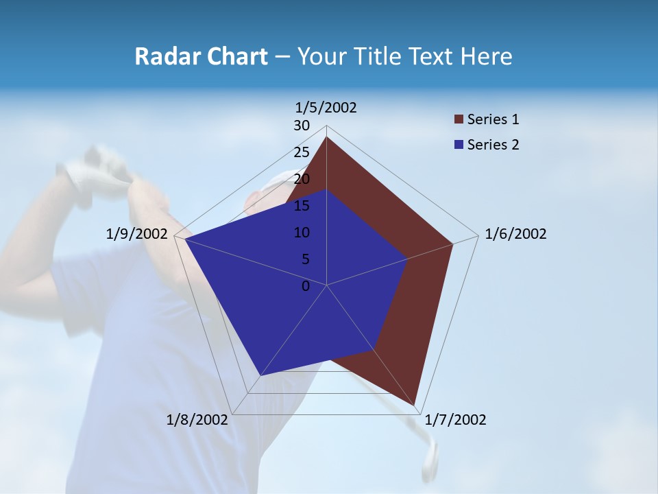 Sport Sky Golfer PowerPoint Template