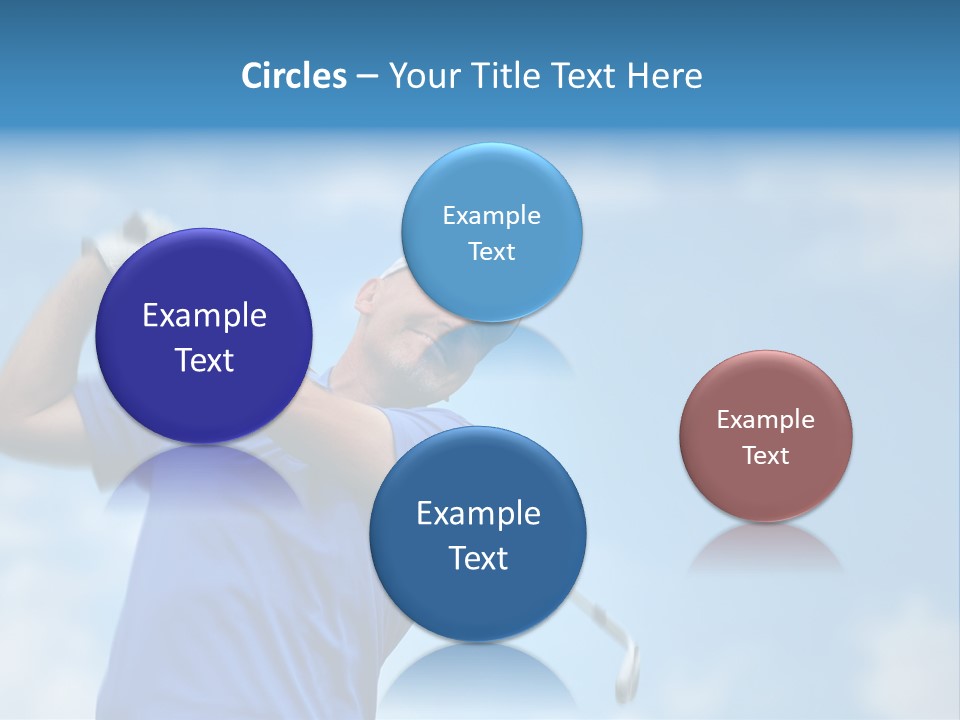 Sport Sky Golfer PowerPoint Template