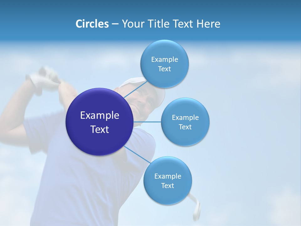 Sport Sky Golfer PowerPoint Template