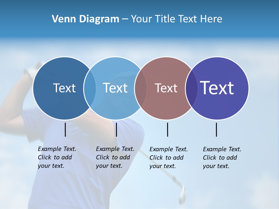 Sport Sky Golfer PowerPoint Template