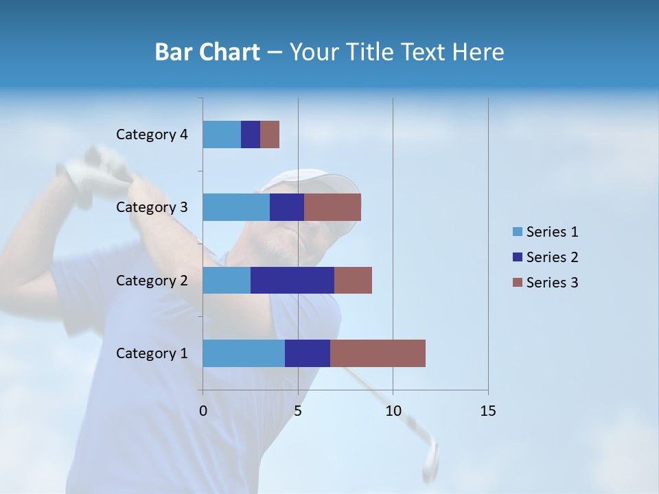Sport Sky Golfer PowerPoint Template