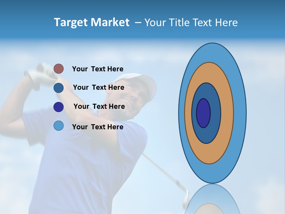 Sport Sky Golfer PowerPoint Template