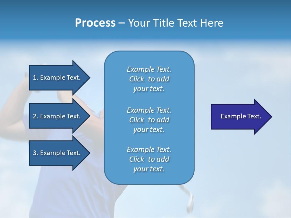 Sport Sky Golfer PowerPoint Template