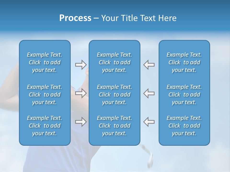 Sport Sky Golfer PowerPoint Template