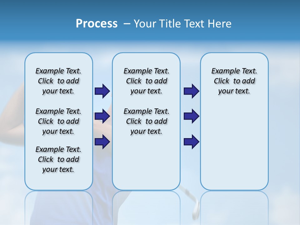 Sport Sky Golfer PowerPoint Template