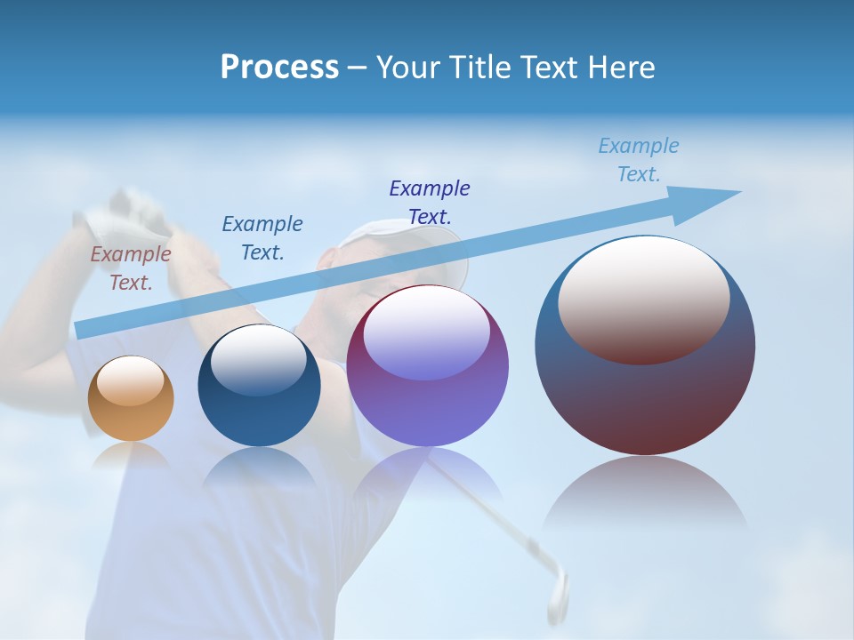 Sport Sky Golfer PowerPoint Template