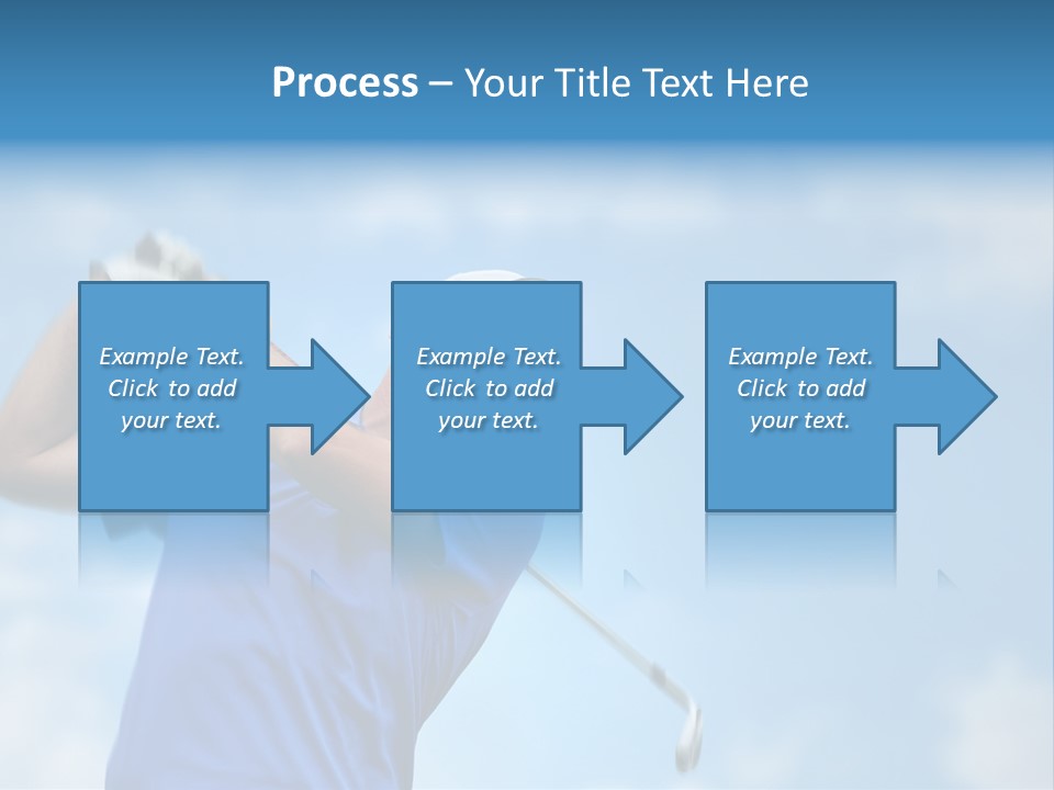 Sport Sky Golfer PowerPoint Template