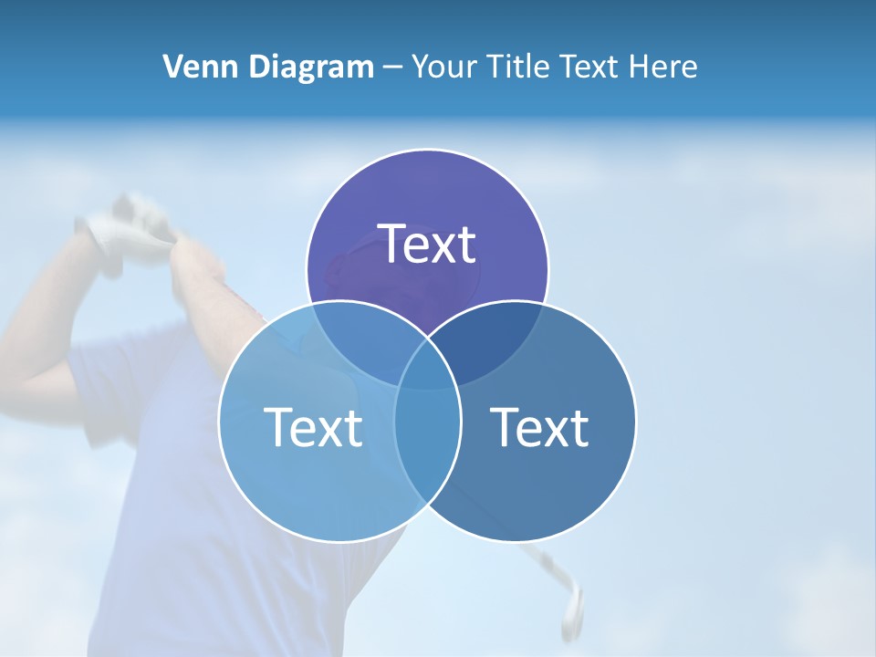 Sport Sky Golfer PowerPoint Template