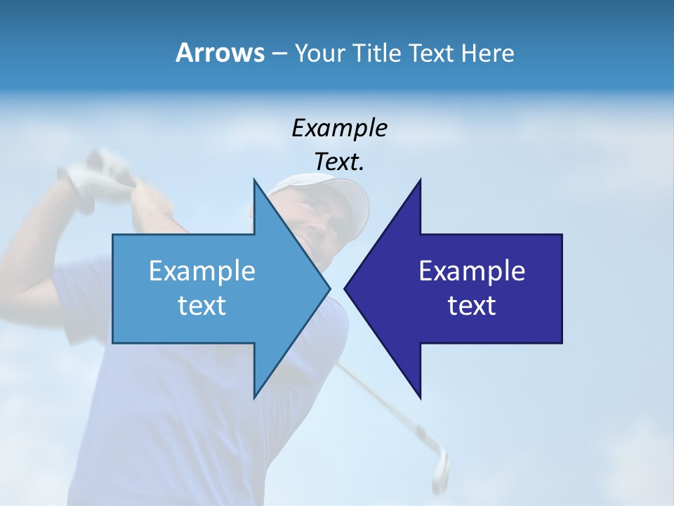 Sport Sky Golfer PowerPoint Template