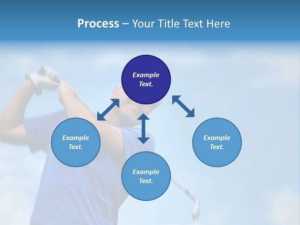 Sport Sky Golfer PowerPoint Template