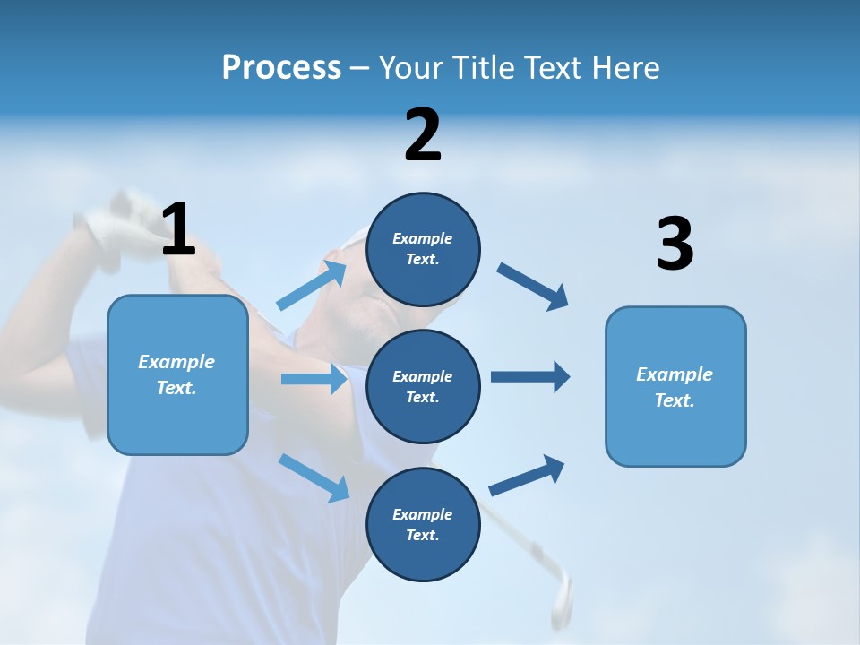 Sport Sky Golfer PowerPoint Template