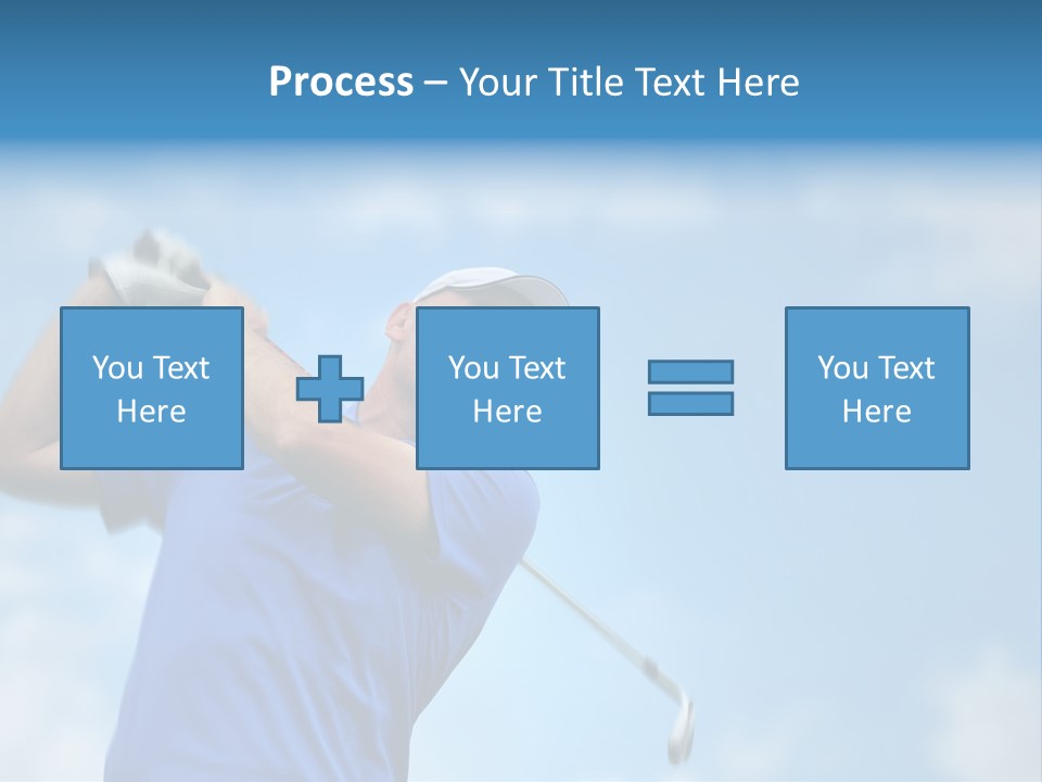 Sport Sky Golfer PowerPoint Template