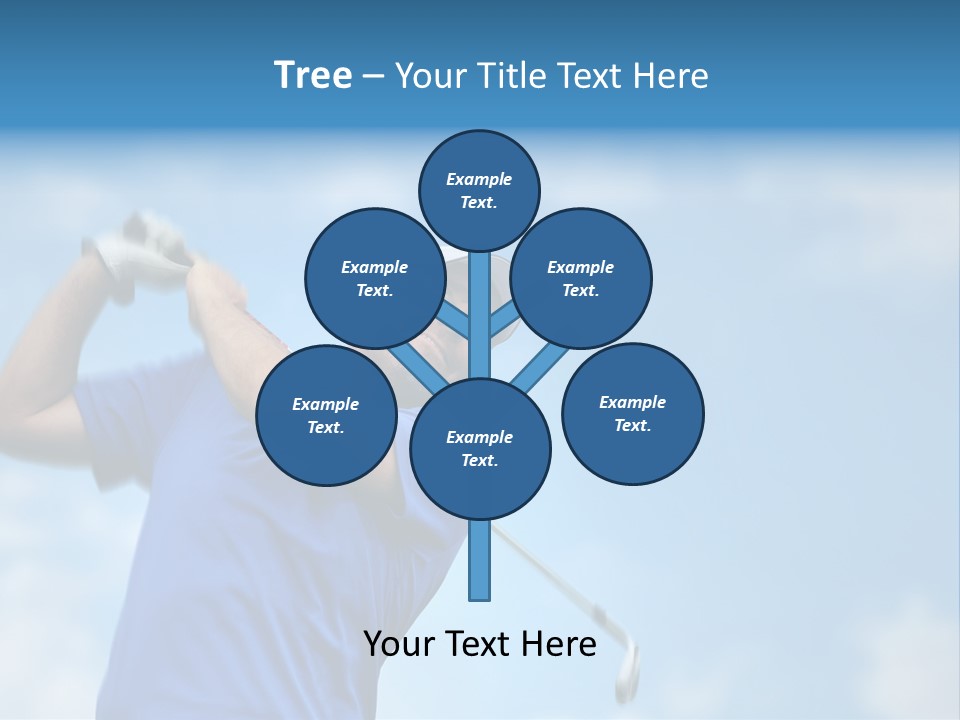 Sport Sky Golfer PowerPoint Template