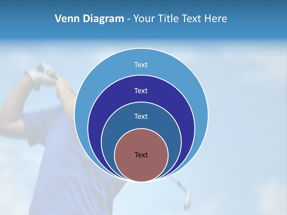 Sport Sky Golfer PowerPoint Template