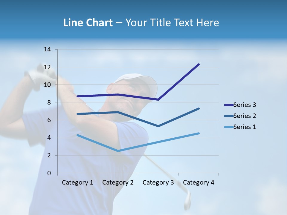 Sport Sky Golfer PowerPoint Template