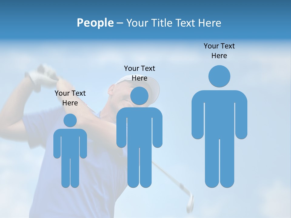 Sport Sky Golfer PowerPoint Template