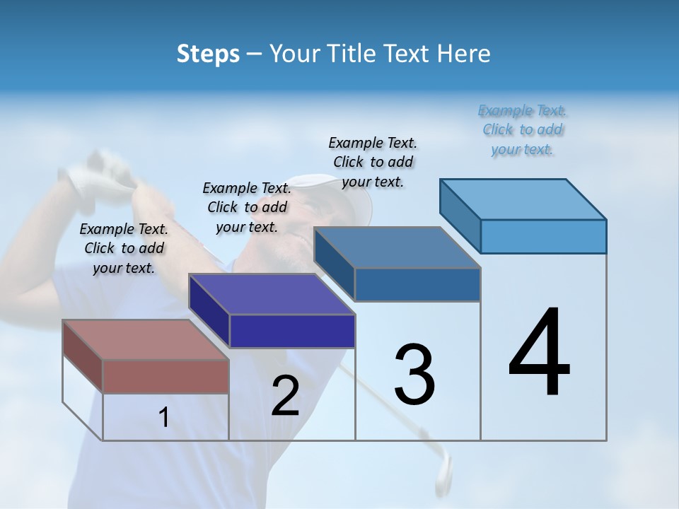 Sport Sky Golfer PowerPoint Template