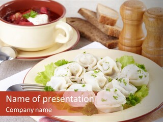 Russian Beetroot Meat PowerPoint Template
