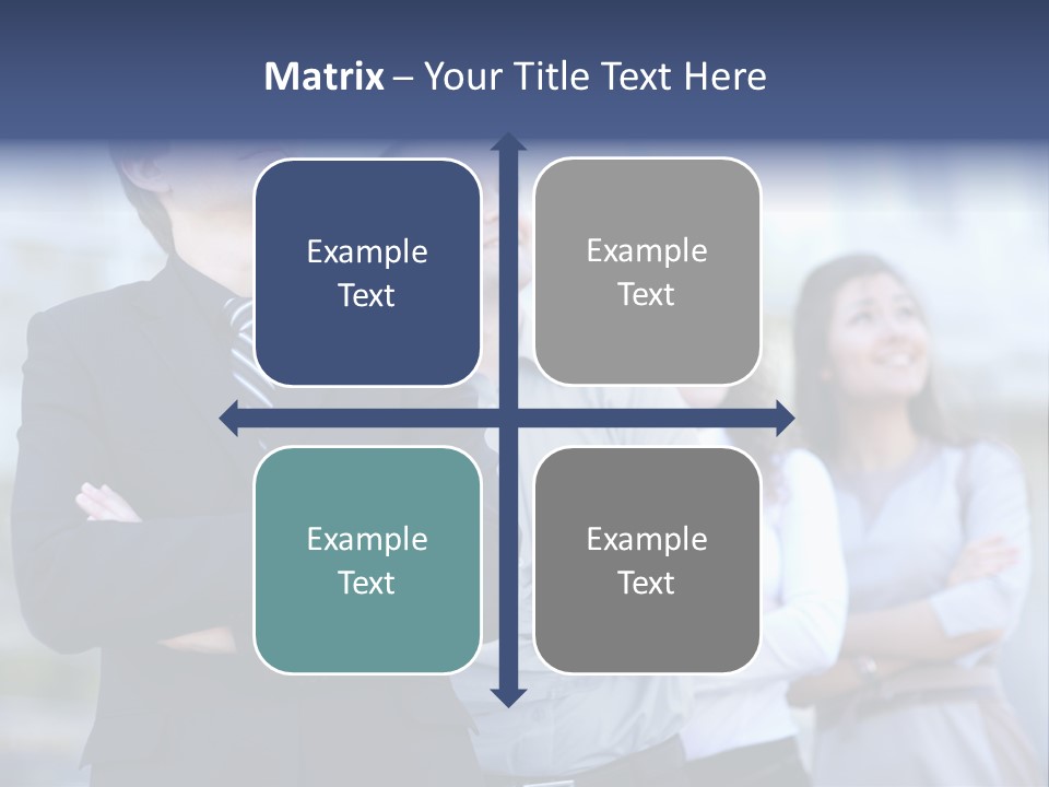 White Row Tanding PowerPoint Template