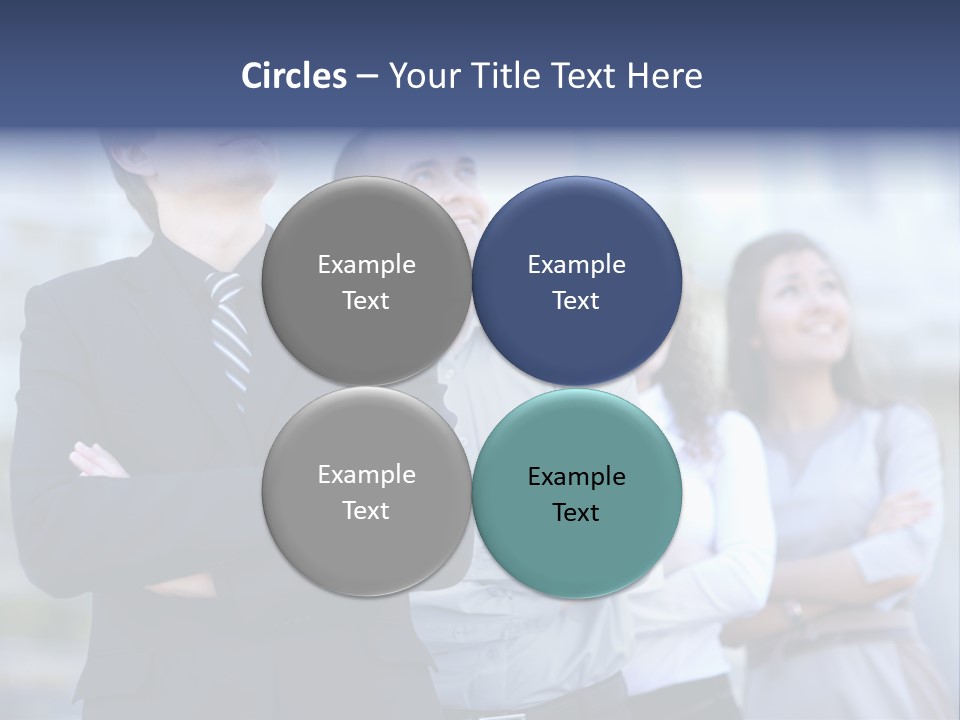 White Row Tanding PowerPoint Template