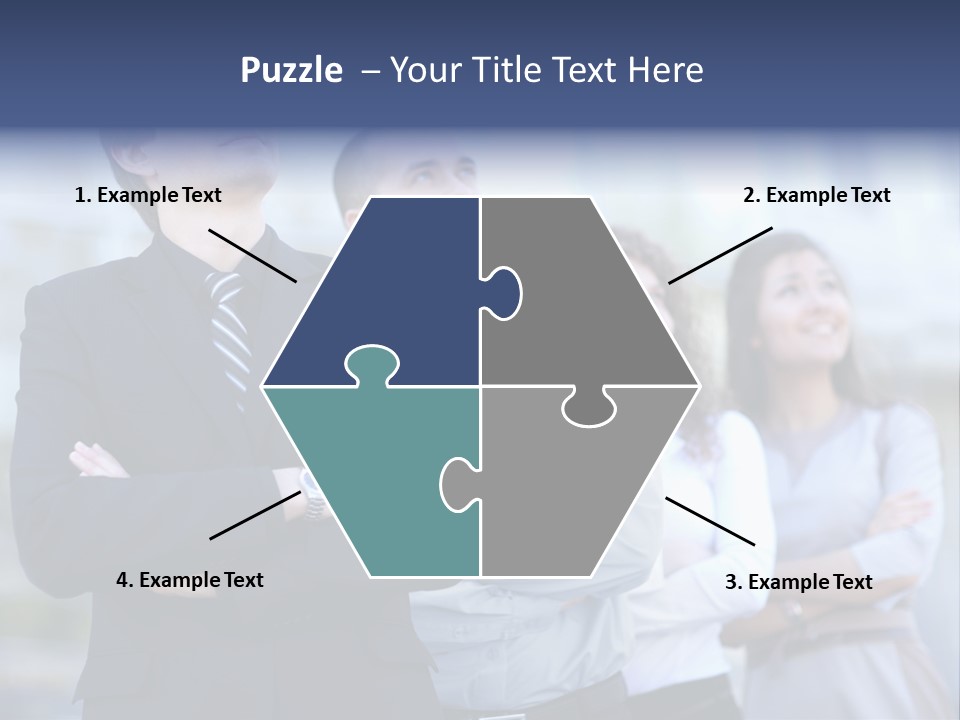 White Row Tanding PowerPoint Template