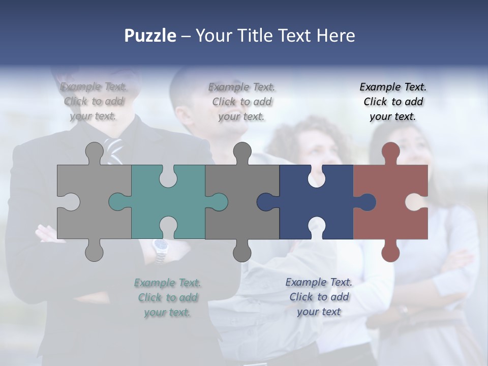White Row Tanding PowerPoint Template