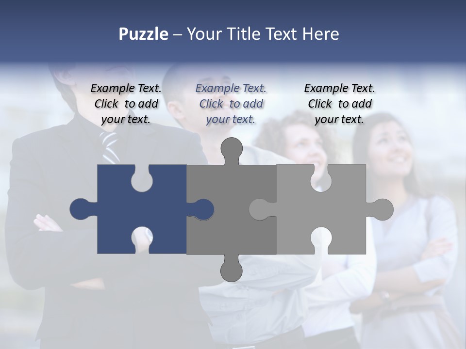 White Row Tanding PowerPoint Template