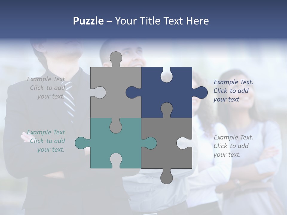 White Row Tanding PowerPoint Template