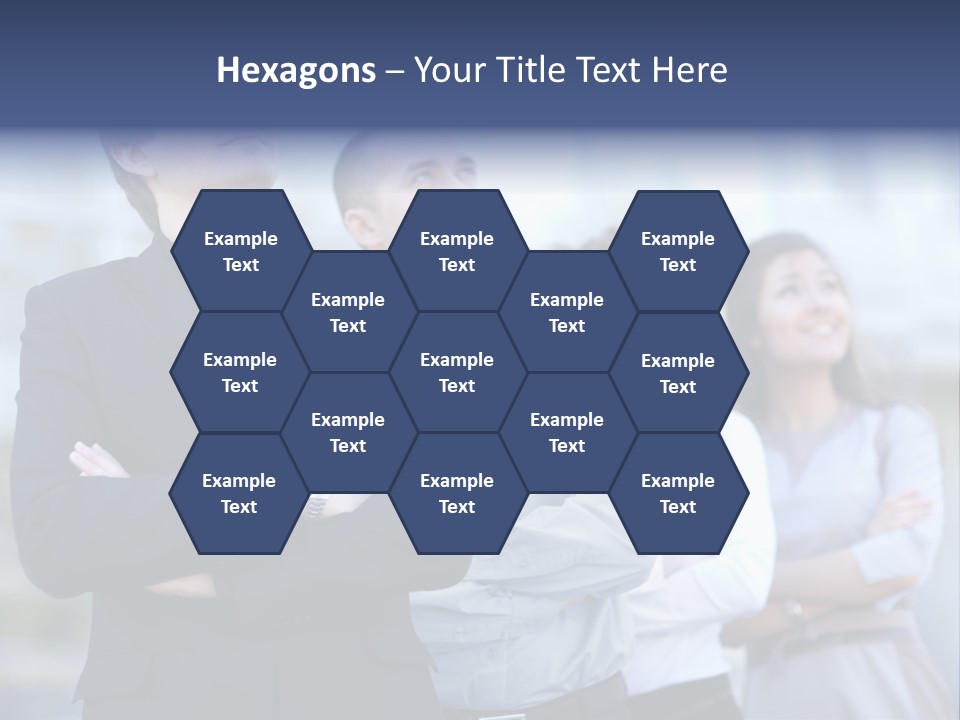 White Row Tanding PowerPoint Template