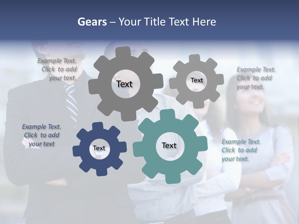 White Row Tanding PowerPoint Template