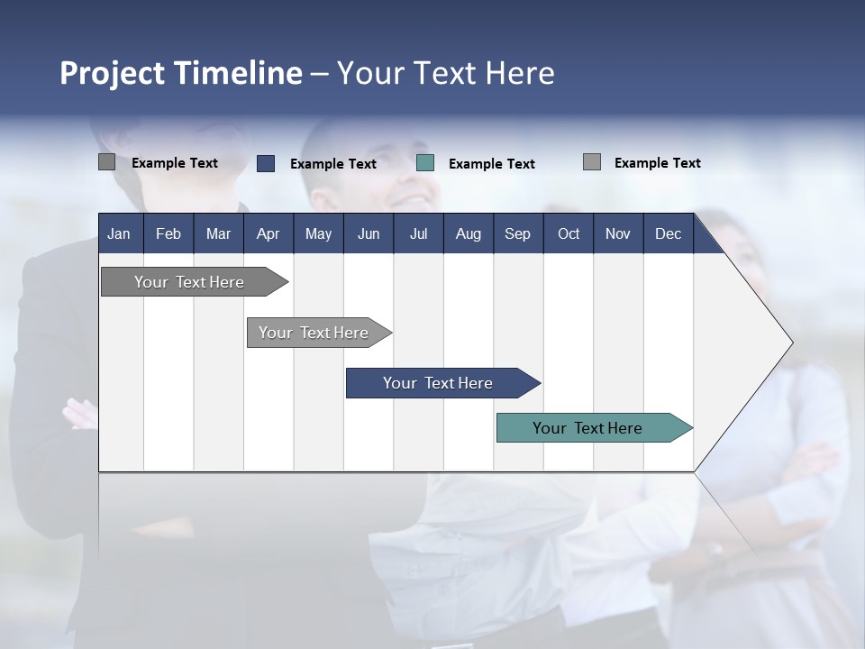White Row Tanding PowerPoint Template