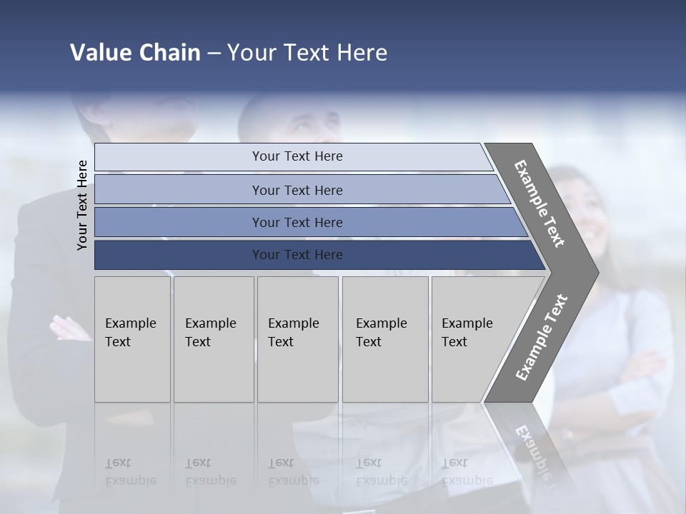 White Row Tanding PowerPoint Template