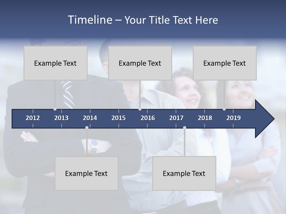 White Row Tanding PowerPoint Template
