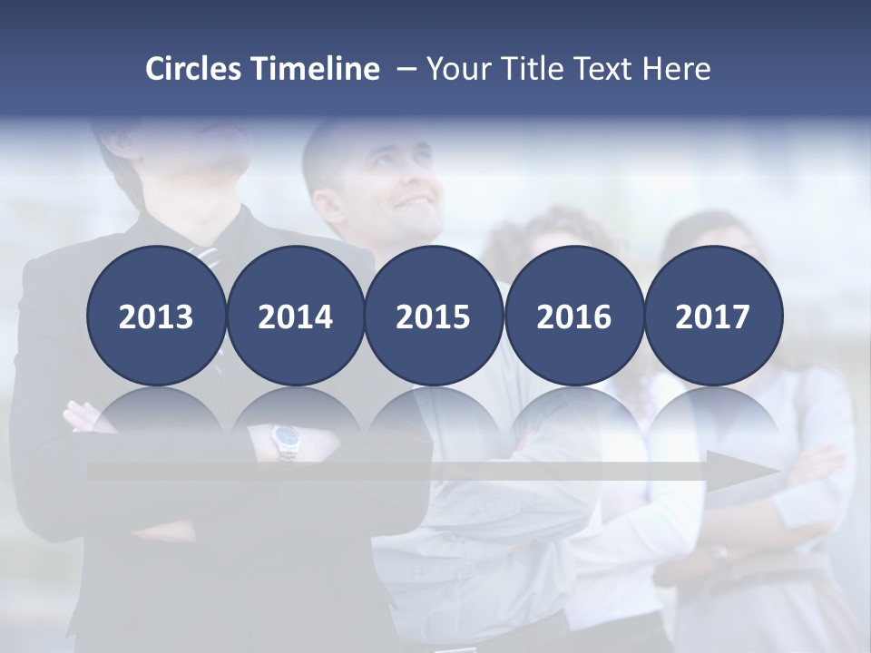 White Row Tanding PowerPoint Template