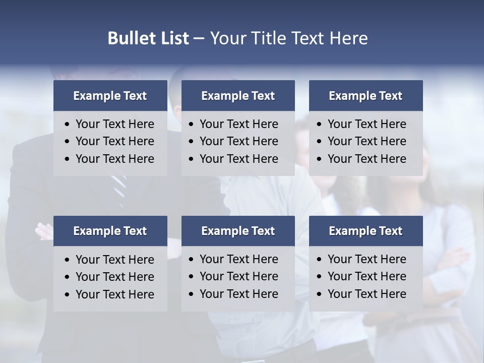 White Row Tanding PowerPoint Template