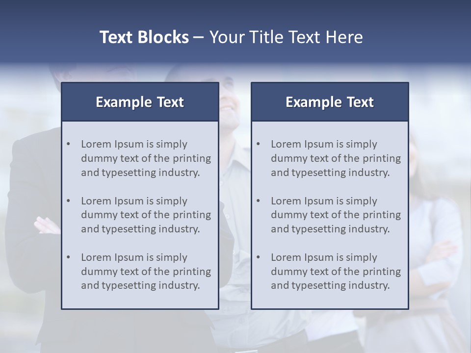 White Row Tanding PowerPoint Template