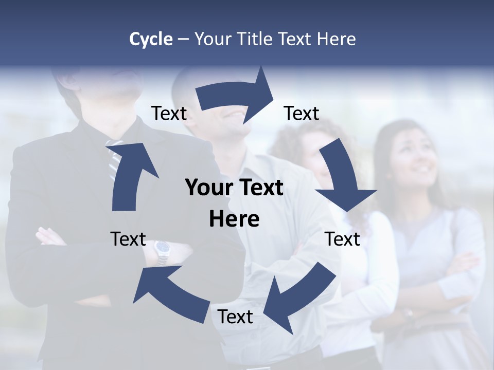 White Row Tanding PowerPoint Template