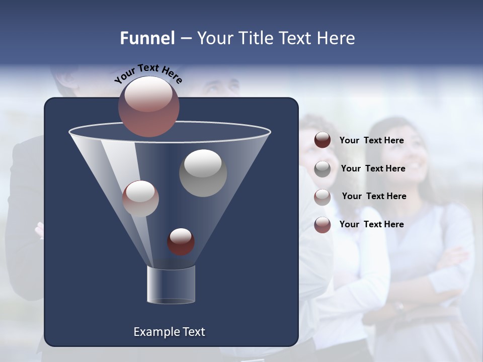 White Row Tanding PowerPoint Template