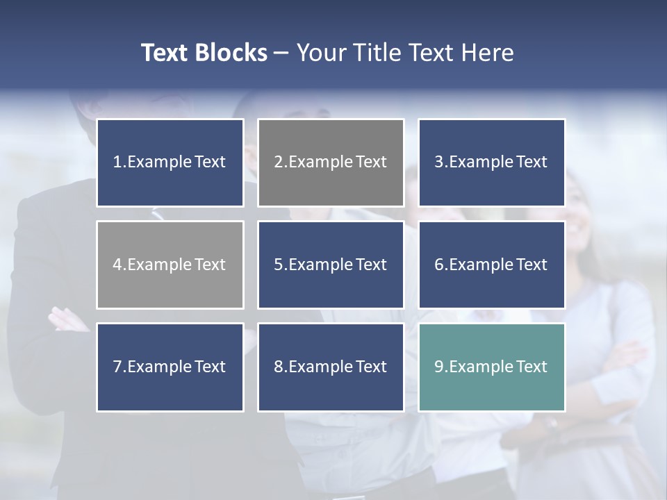 White Row Tanding PowerPoint Template