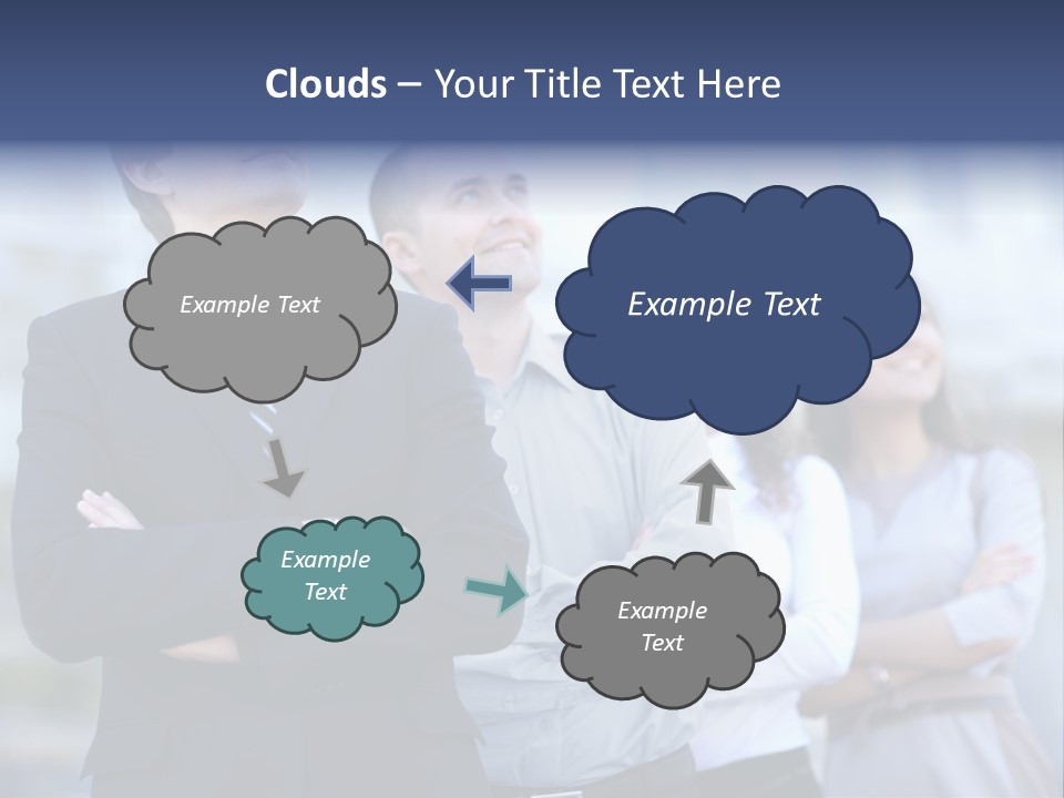 White Row Tanding PowerPoint Template