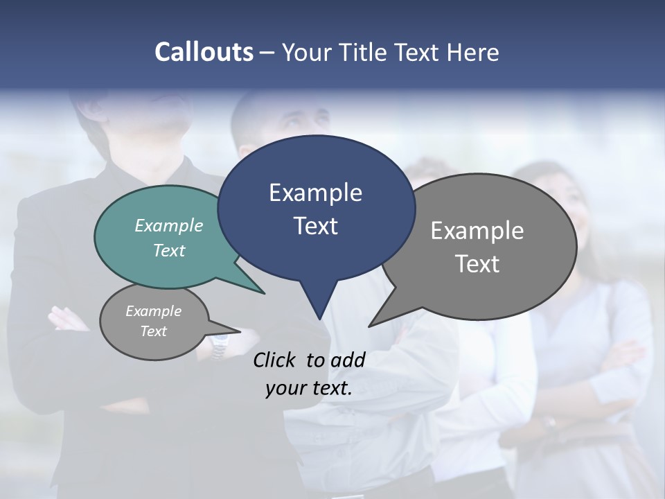 White Row Tanding PowerPoint Template
