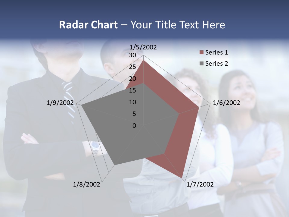 White Row Tanding PowerPoint Template
