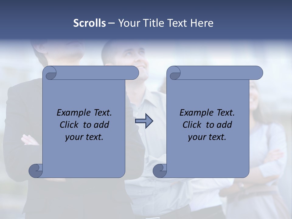 White Row Tanding PowerPoint Template