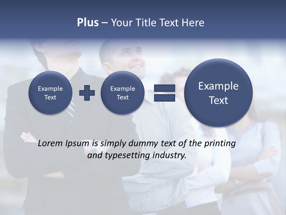 White Row Tanding PowerPoint Template