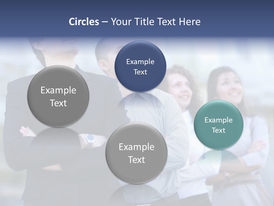 White Row Tanding PowerPoint Template
