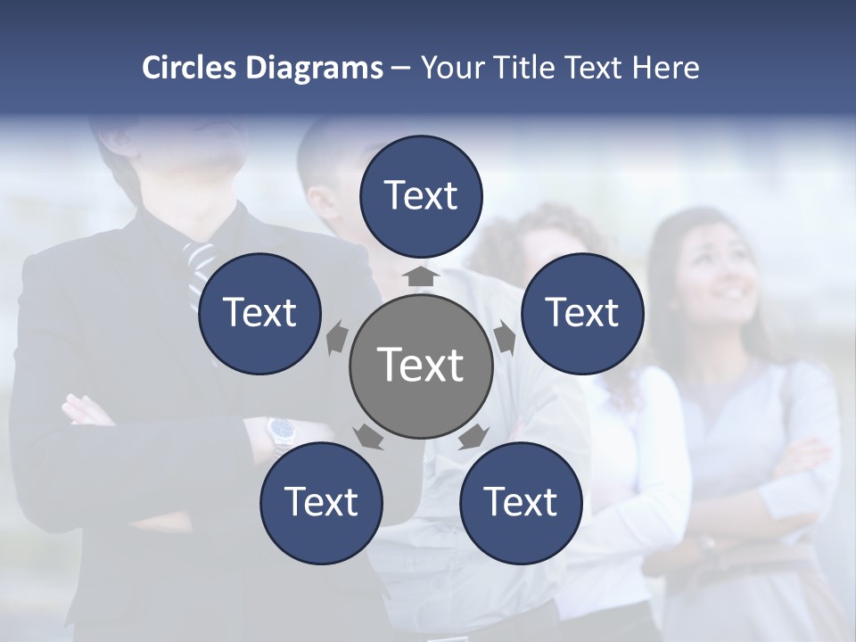 White Row Tanding PowerPoint Template