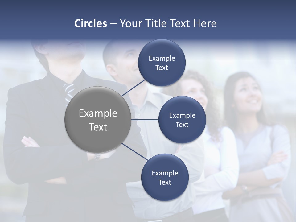 White Row Tanding PowerPoint Template