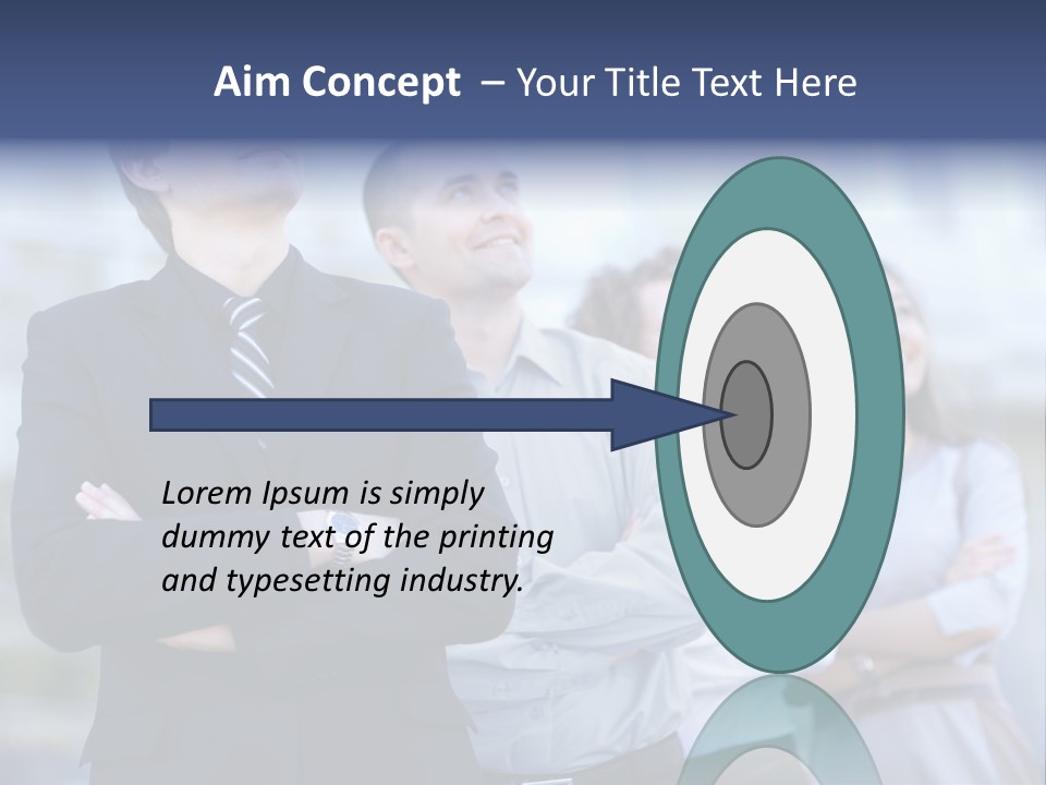 White Row Tanding PowerPoint Template
